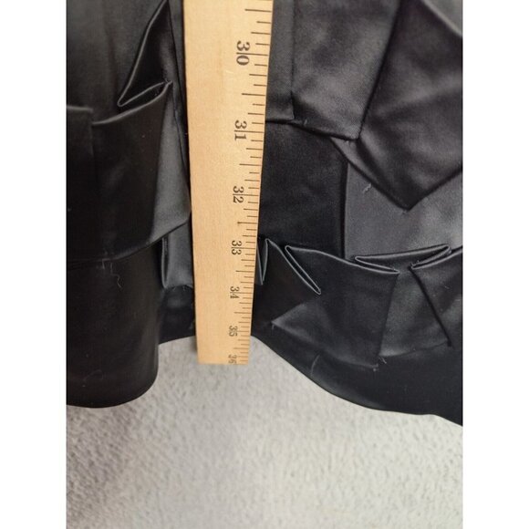 Cynthia Steffe Black Pleated Applique Sheath Dress 2 Shimmery Chic NEW $295 - Picture 6 of 10